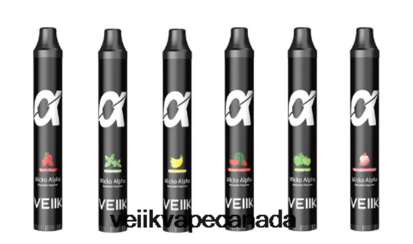 VEIIK Micko Alpha Disposable Vape 600 Puffs 500mAh P448PN58 Multiple Flavors - VEIIK Micko Q Canada
