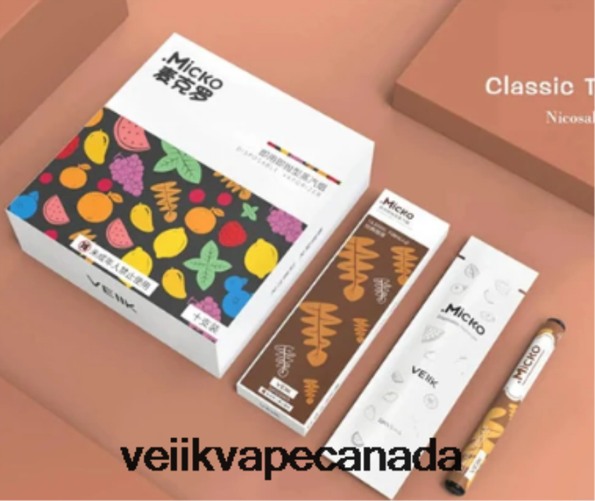 VEIIK Micko Disposable Vape 400 Puffs 310mAh 10pcs P448PN56 Multiple Flavors - VEIIK Airo Refillable Pod