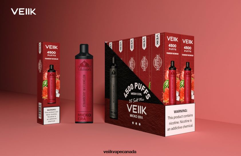 VEIIK Micko Era 4500 Puffs Disposable 30 mg P448PN1 Strawberry Watermelon - VEIIK Vape Toronto
