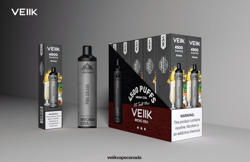 VEIIK Micko Era 4500 Puffs Disposable 30 mg P448PN4 Pina Colada - VEIIK E Liquid Canada