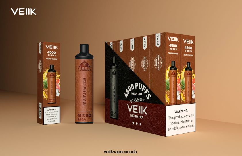 VEIIK Micko Era 4500 Puffs Disposable 30 mg P448PN6 Pineapple Grapefruit - VEIIK Airo Refillable Pod