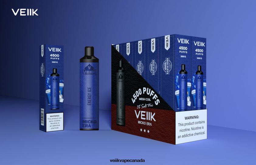 VEIIK Micko Era 4500 Puffs Disposable 30 mg P448PN7 Energy Ice - VEIIK Cracker Pod Canada