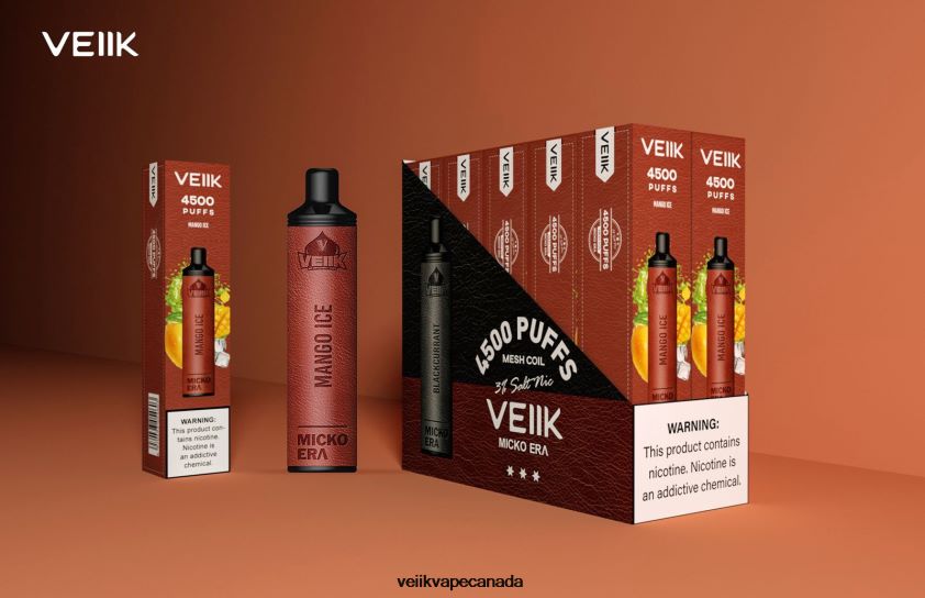 VEIIK Micko Era 4500 Puffs Disposable 30 mg P448PN8 Mango Ice - VEIIK Micko Q Canada