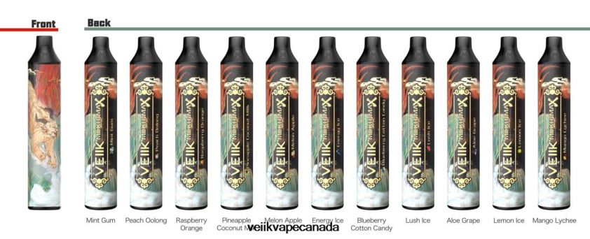 VEIIK Micko MAX Disposable Vape 1500 Puffs P448PN44 Pineapple Coconut Milk - VEIIK E Liquid Canada