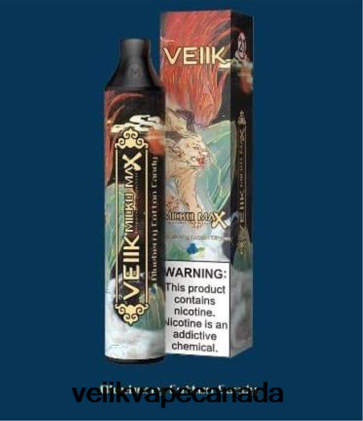 VEIIK Micko MAX Disposable Vape 1500 Puffs P448PN46 Blueberry Cotton Candy - VEIIK Airo Refillable Pod