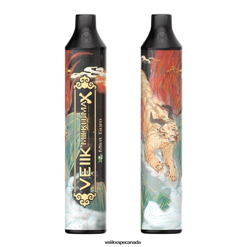 VEIIK Micko MAX Disposable Vape 1500 Puffs P448PN50 Mint Gum - VEIIK Vape Ottawa