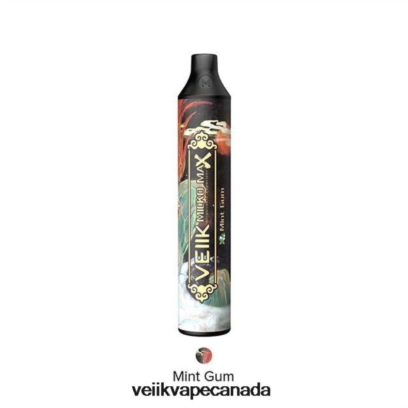 VEIIK Micko Max Disposable Vape 1500 Puffs P448PN11 Mint Gum - VEIIK Vape Toronto