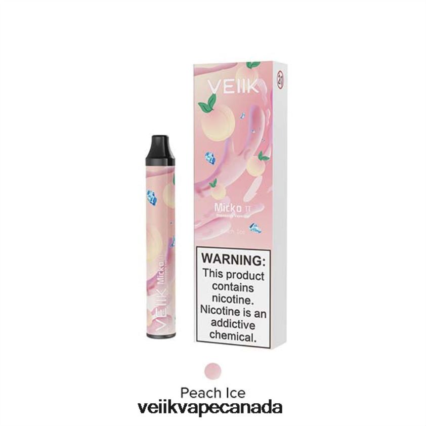 VEIIK Micko Pie Disposable Vape 600 Puffs P448PN20 Peach Ice - VEIIK Vape Ottawa