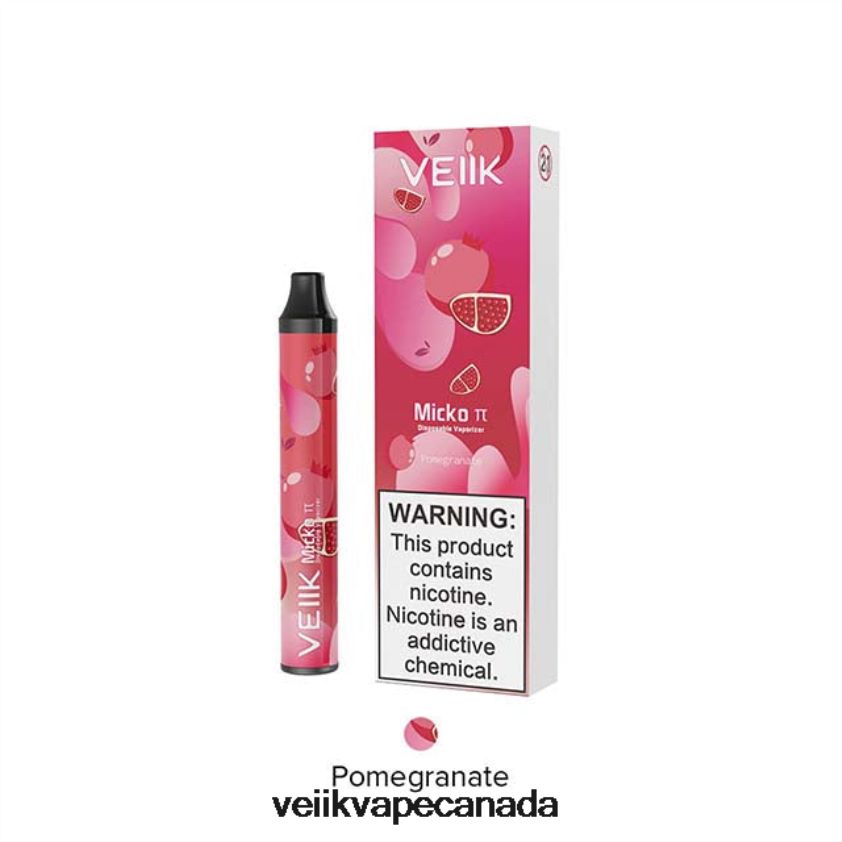 VEIIK Micko Pie Disposable Vape 600 Puffs P448PN23 Pomegranate - VEIIK Pod Canada