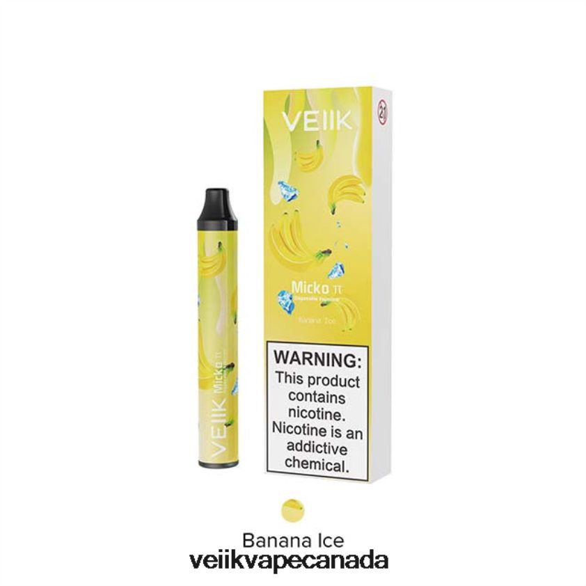 VEIIK Micko Pie Disposable Vape 600 Puffs P448PN25 Banana Ice - VEIIK Vape Review