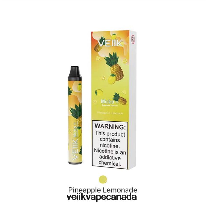 VEIIK Micko Pie Disposable Vape 600 Puffs P448PN27 Pineapple Lemonade - VEIIK Cracker Pod Canada