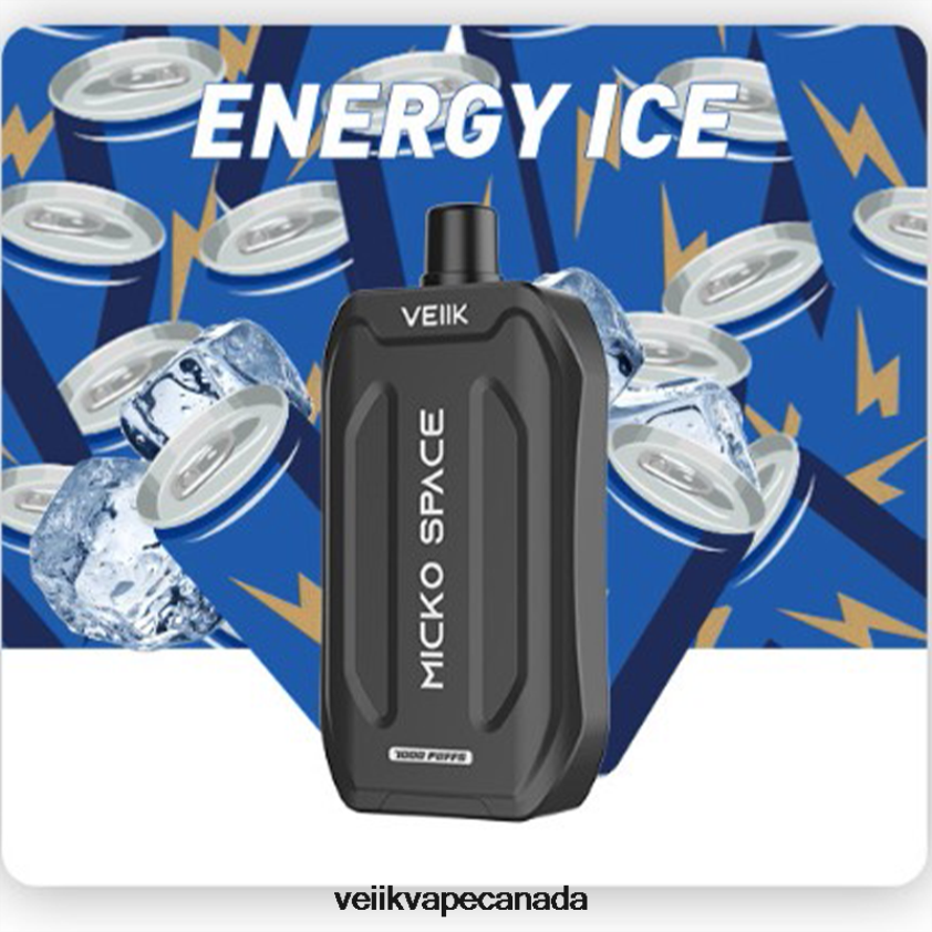 VEIIK Micko Space Disposable Vape 7000 Puffs P448PN34 Energy Ice - VEIIK E Liquid Canada