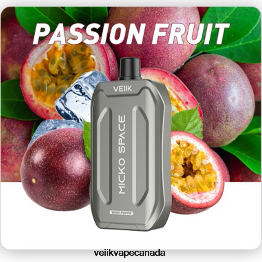 VEIIK Micko Space Disposable Vape 7000 Puffs P448PN37 Passion Fruit - VEIIK Cracker Pod Canada