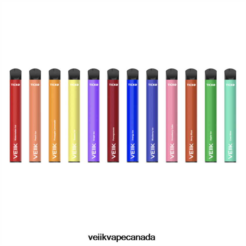 VEIIK Ticko Disposable Vape 1200 Puffs P448PN31 Multiple Flavors - VEIIK Vape Toronto