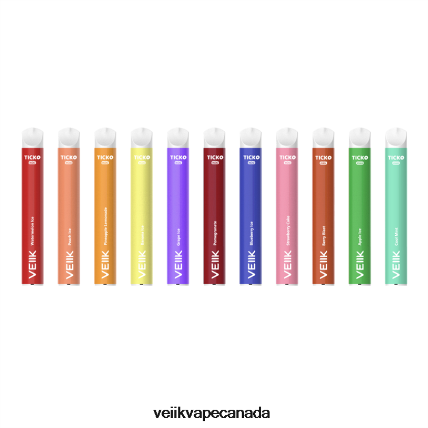 VEIIK Ticko Disposable Vape 800 Puffs P448PN30 Multiple Flavors - VEIIK Vape Ottawa